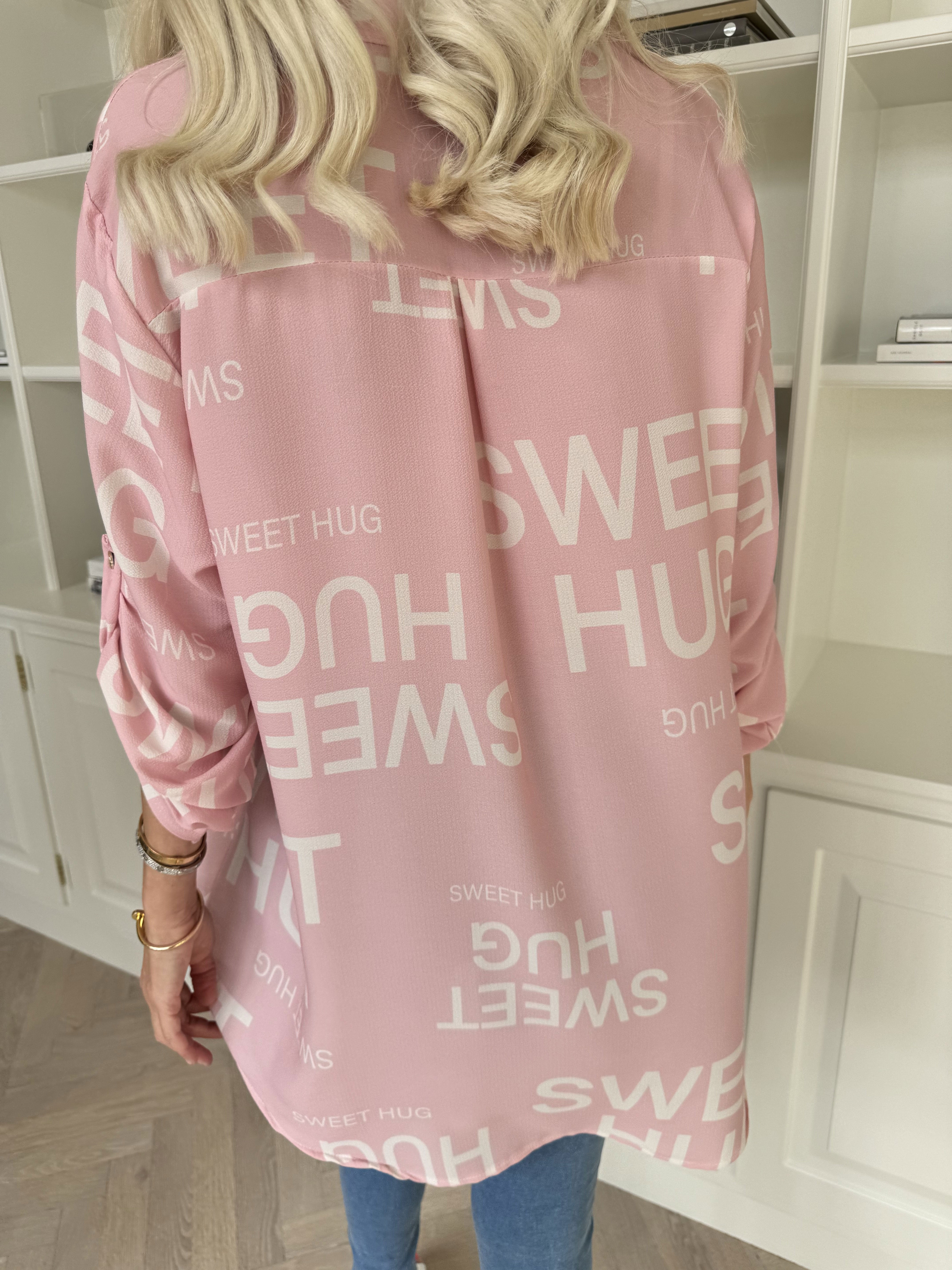 Vanesa Graphic - Sød tunika i viskose med tekst